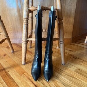 Calvin Klein Women’s Rani Leather Boot SS Nappa/Smooth Black